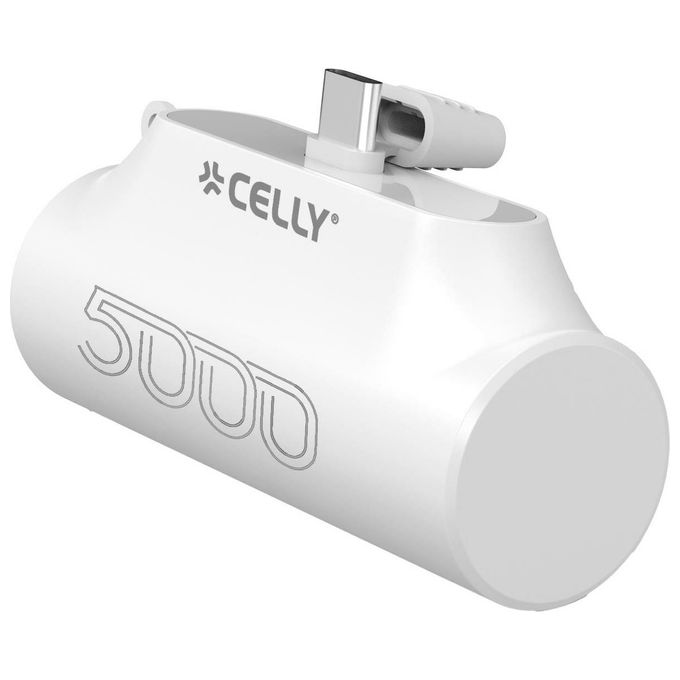 Celly - Powerbank 5000 Mah Pbc5000wh-white