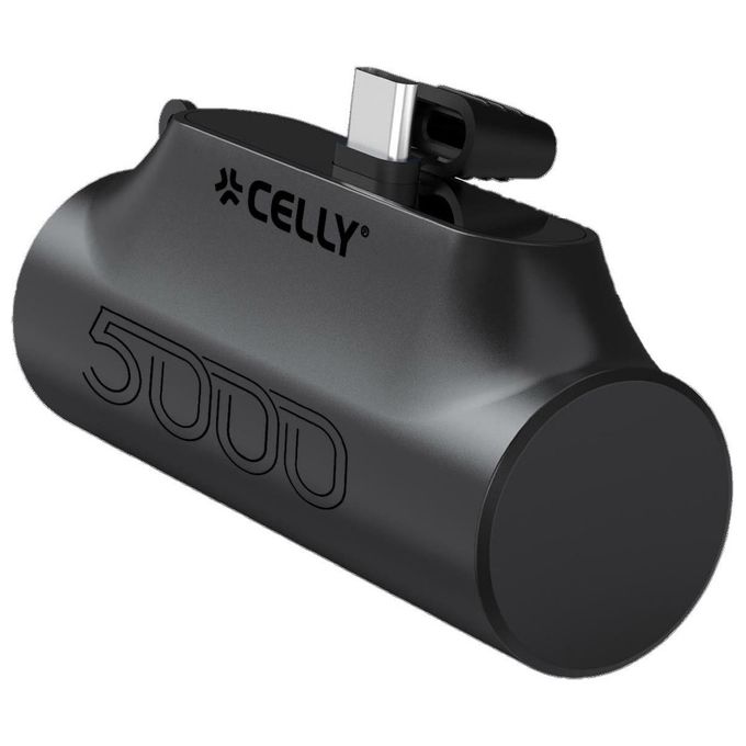 Celly - Powerbank Compatto Usb-c 5000 Mah Pbc5000bk-black
