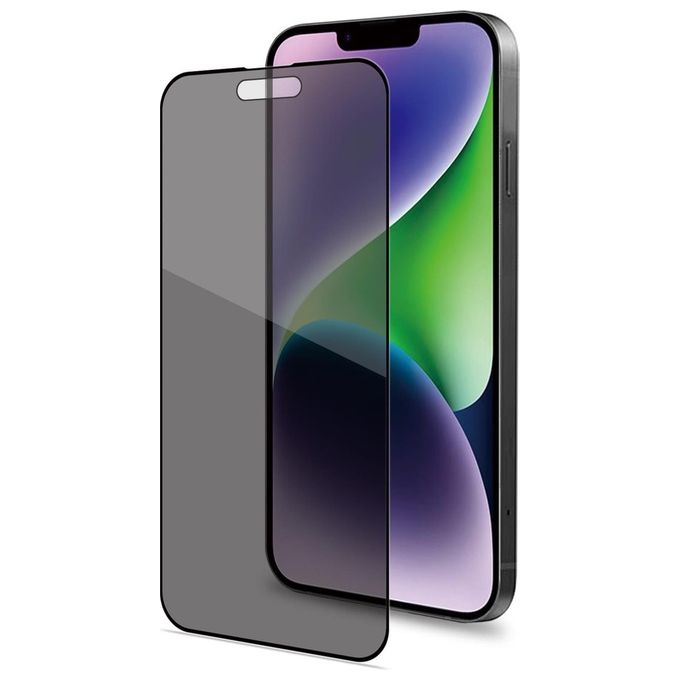 Celly PRIVACYF1055BK Privacy Full Glass Vetro Temperato Protezione Schermo iPhone 15 Plus 9H Edge to Edge colore Nero