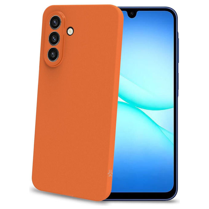 Celly SANDCASE1147OR Sandcase Cover TPU Anti-shock per Samsung Galaxy A17 5G 4G colore Arancione Trasparente