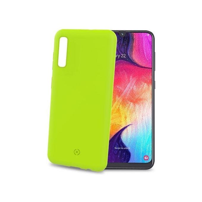 Celly Shock Cover per Samsung Galaxy A70 Giallo