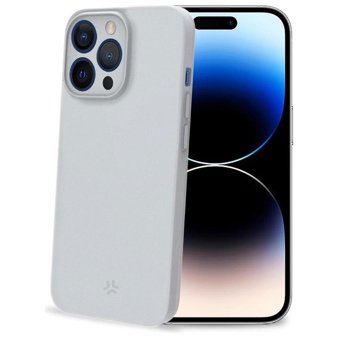 Celly Space Cover per iPhone 15 Pro Bianco