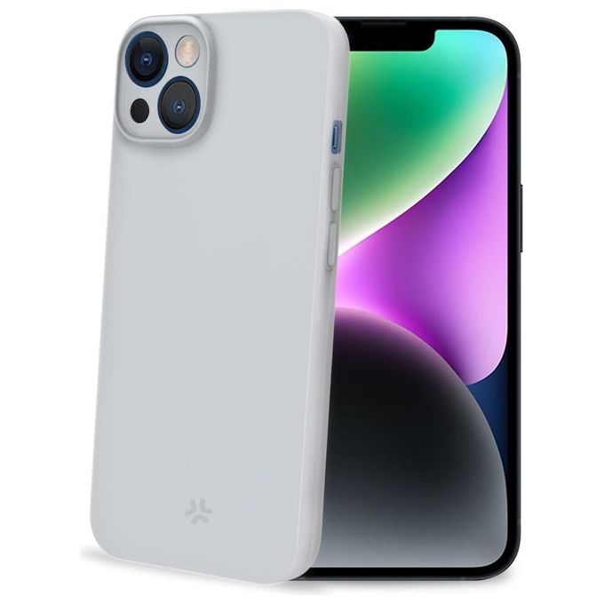 Celly SPACE1053WH Space Cover posteriore iPhone 15 TPU super sottile colore Bianco Celly SPACE1053WH Space Cover posteriore iPhone 15 TPU super sottile colore Bianco