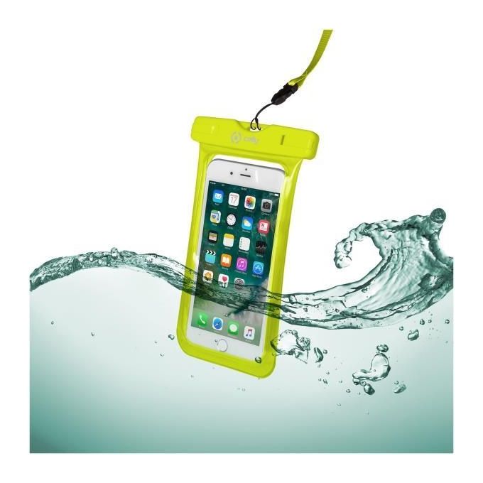 Celly Splash Bag Custodia Impermeabile per Smartphone fino a 6,2'' Giallo Celly Splash Bag Custodia Impermeabile per Smartphone fino a 6,2'' Giallo