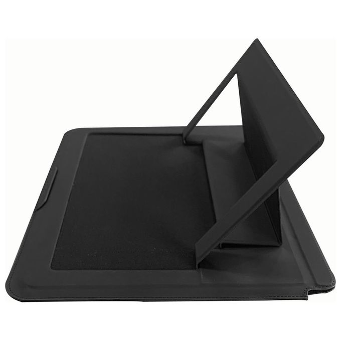 Celly SWMAGICSLEEVE13 Custodia Porta PC Laptop e Tablet 14'' Ecopelle Chiusura Magnetica Stand Integrato colore Nero