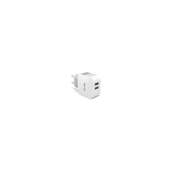 Celly Travel Charger Turbo 2 usb 3.4a