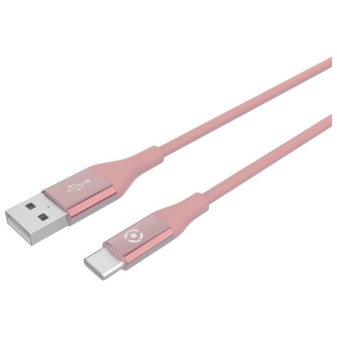 Celly Usb a Usb-C Color Rosa Celly Usb a Usb-C Color Rosa