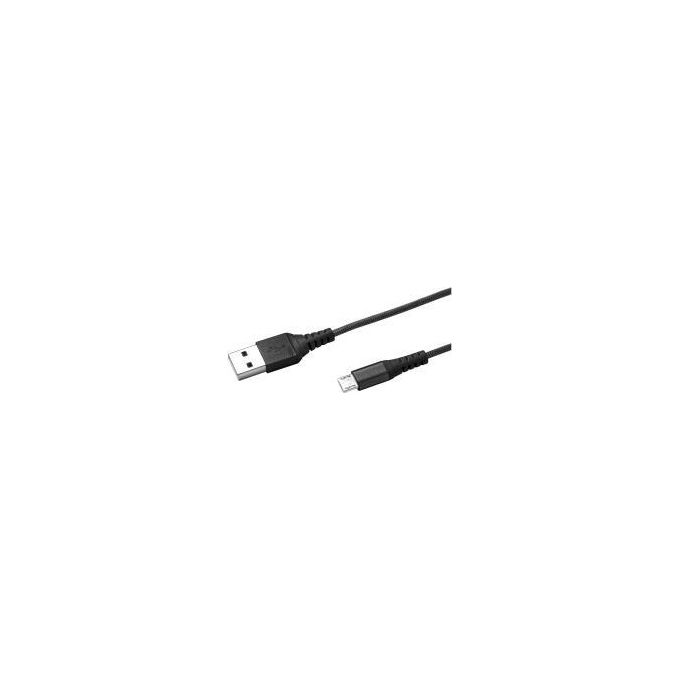 Celly USBMICRONYLBK Cavo USB A Micro-USB Nylon 1 m 2,4 A colore Nero