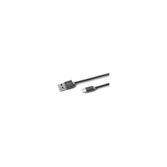 Celly USBMICROSNAKEDS Cavo Usb Micro-usb Metal