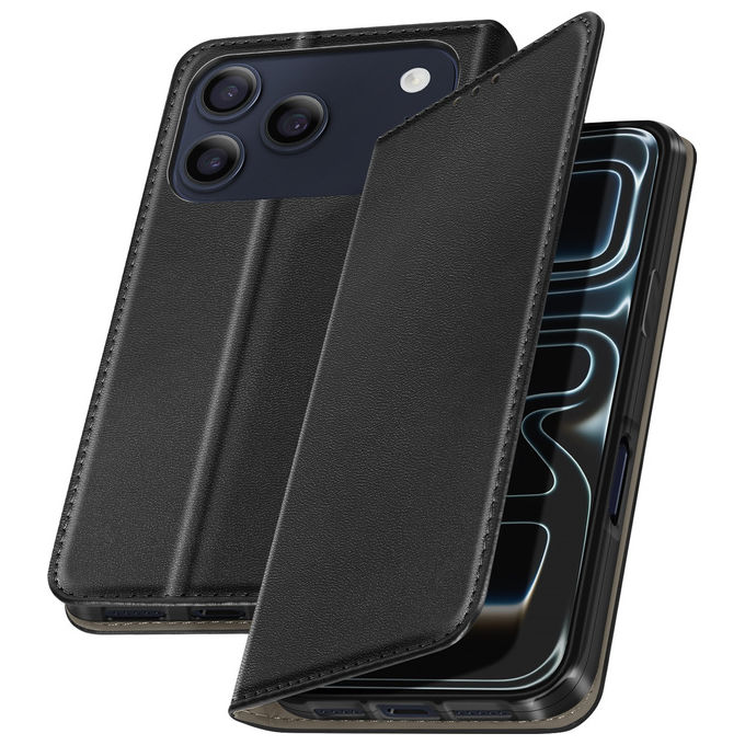 Celly Wally custodia a libro nera per Apple iPhone 17 Pro Max