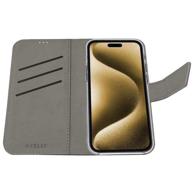 Celly Wally Custodia a Libro Sabbia per Apple iPhone 17 Celly Wally Custodia a Libro Sabbia per Apple iPhone 17