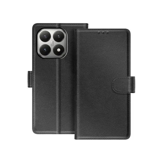 Celly wally1176 Custodia a libro nera in similpelle per Xiaomi Redmi Note 15 Pro 5G- Poco X8 5G