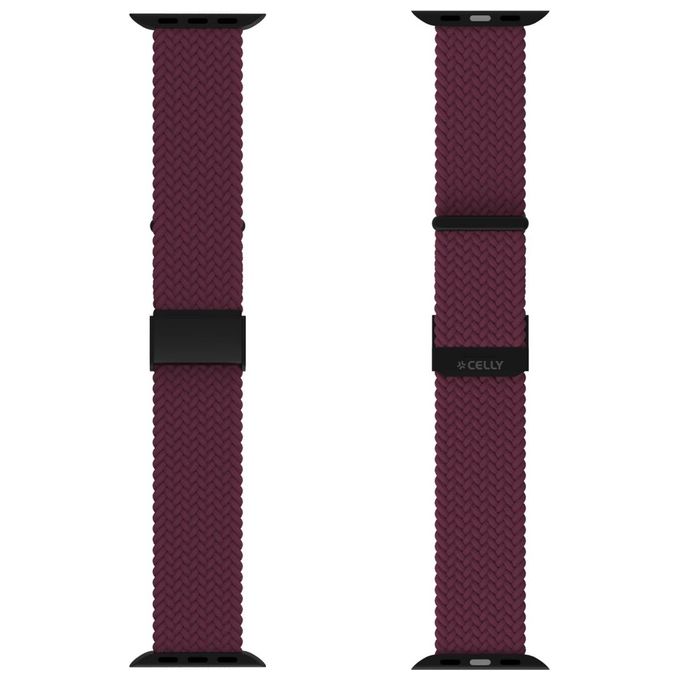 Celly WBand Cinturino per Apple Watch 42-44-45mm Braided Viola