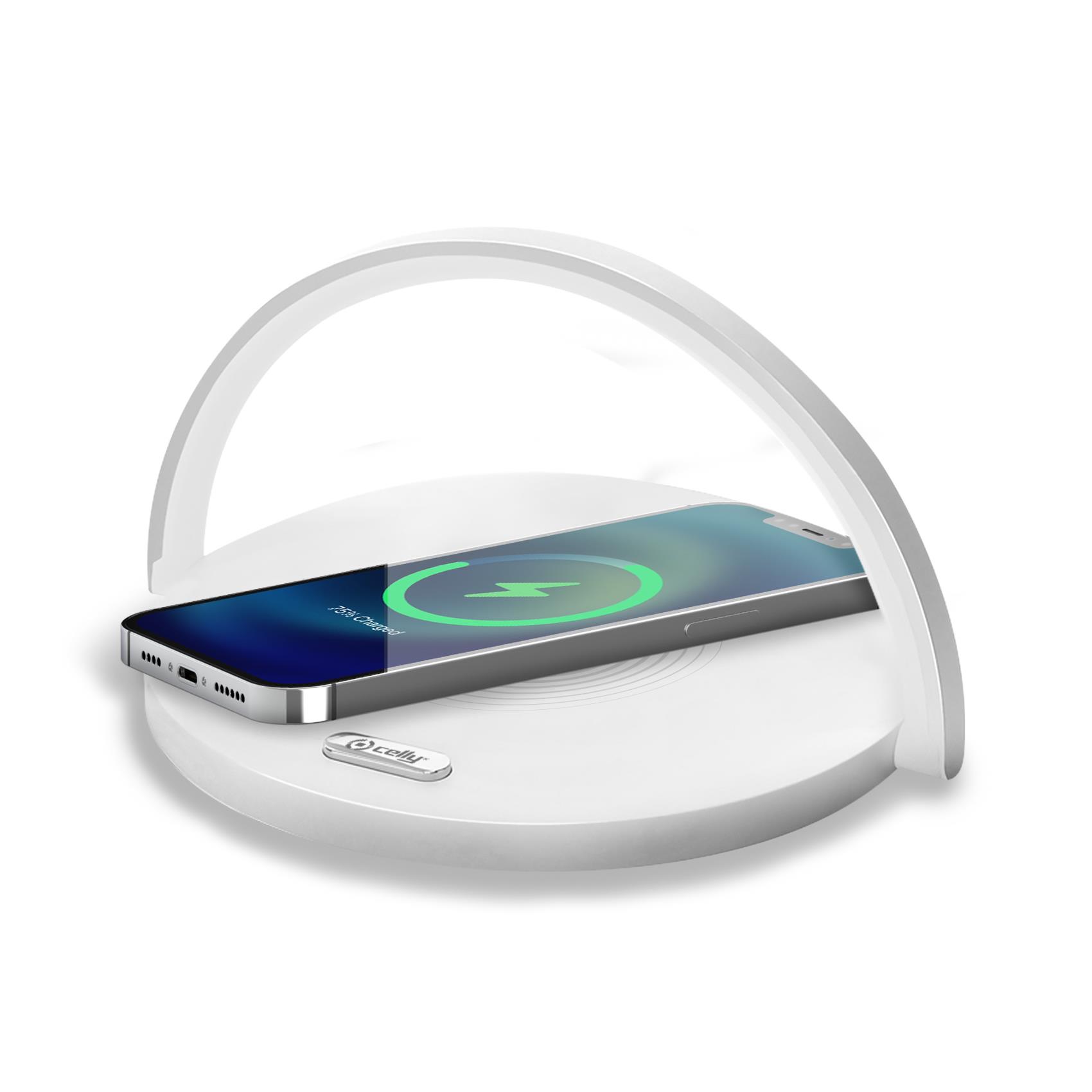 Celly Wireless Charger Lamp Circle 15W Wh WLLIGHTCIRCLEWH