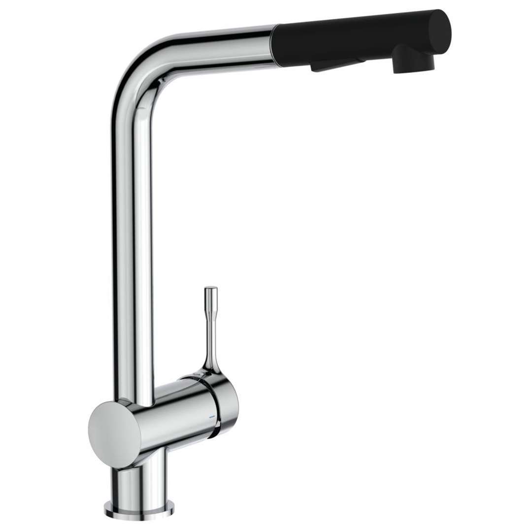 Ceralook - Miscelatore Da Lavello Con Doccetta Estraibile, Bluestart, Cromo Bc178aa - Ideal Standard