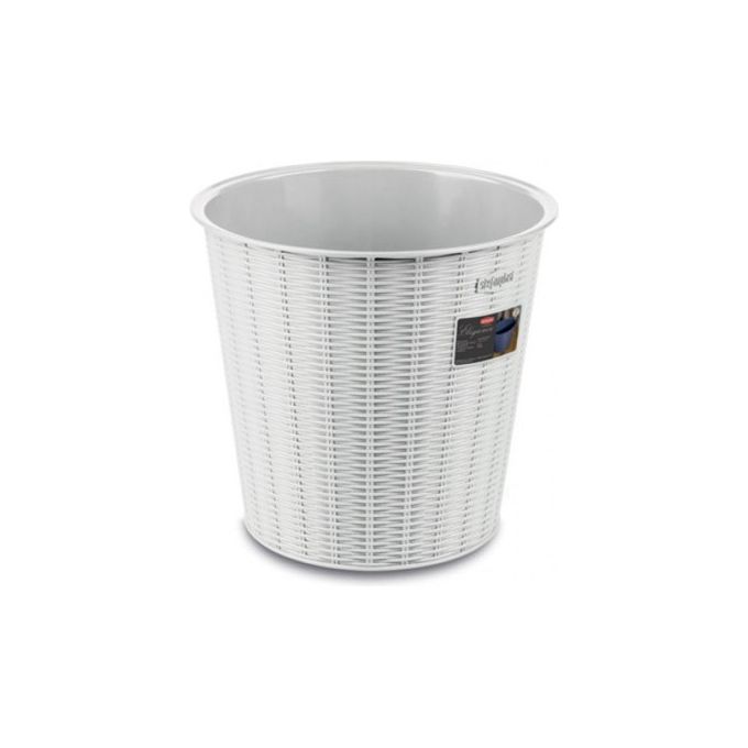 Cestino gettacarte plastica (28x26,5cm) ELEGANCE Bianco 29700
