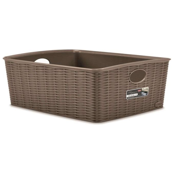 Cestino plastica High (36x29x13cm) ELEGANCE Tortora 30991 Cestino plastica High (36x29x13cm) ELEGANCE Tortora 30991
