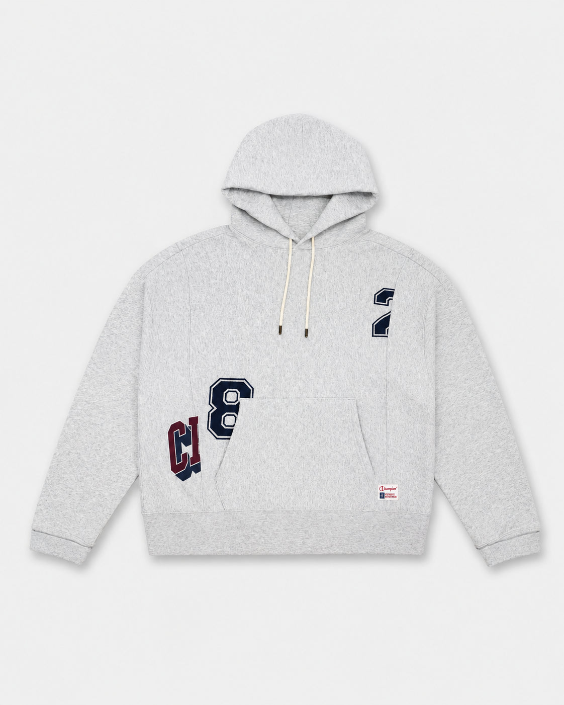 Champion Felpa Con Cappuccio Panel Grigia
