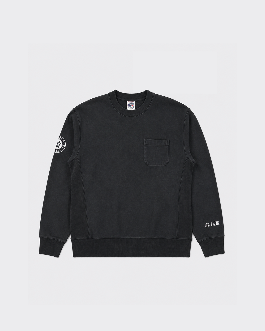 Champion Felpa Girocollo Ny Washed Nera