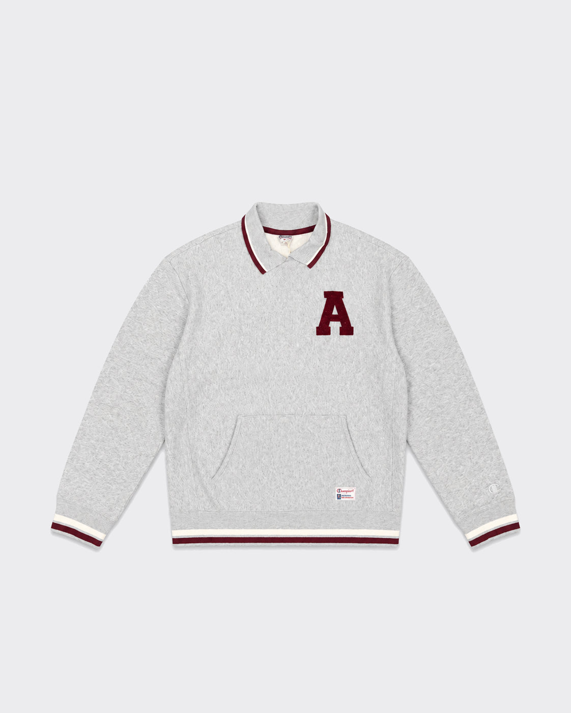 Champion Felpa Polo Neck Grigia