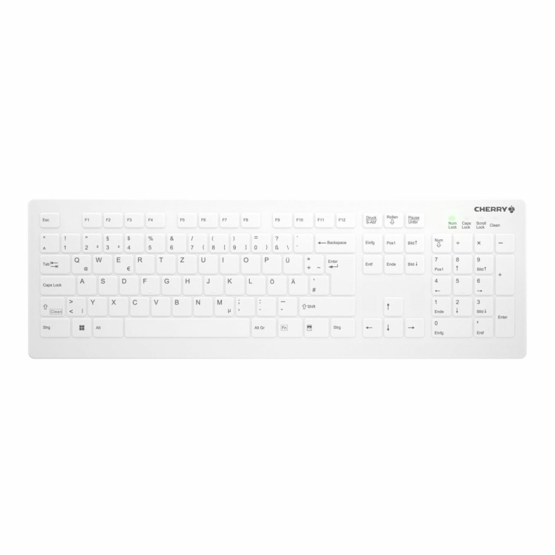 Cherry ak-c8112 tastiera rf wireless qwertz tedesco bianco