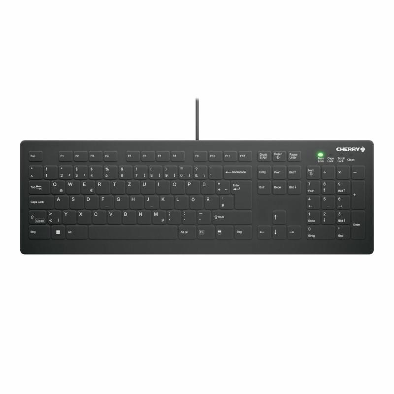 Cherry ak-c8112 tastiera usb qwertz tedesco nero, bianco