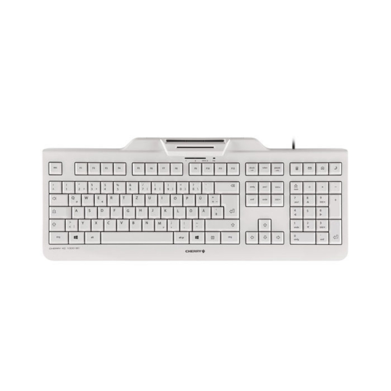 Cherry kc 1000 sc tastiera ufficio usb qwerty inglese uk grigio