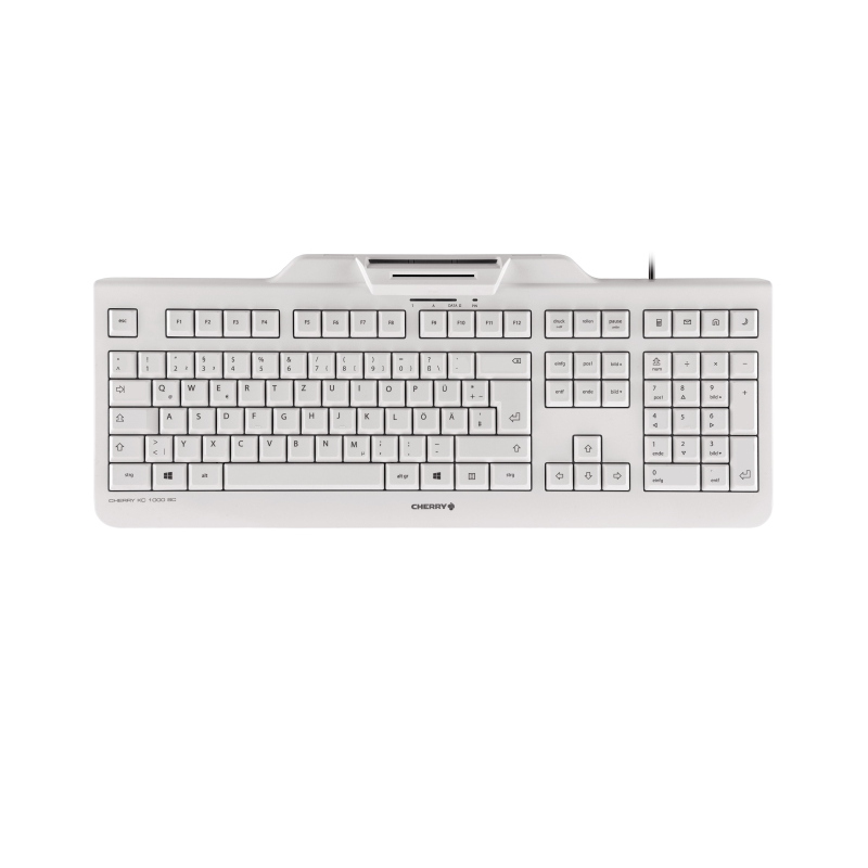 Cherry kc 1000 sc tastiera usb qwertz tedesco grigio Cherry kc 1000 sc tastiera usb qwertz tedesco grigio