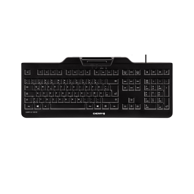 Cherry kc 1000 sc tastiera usb qwertz tedesco nero