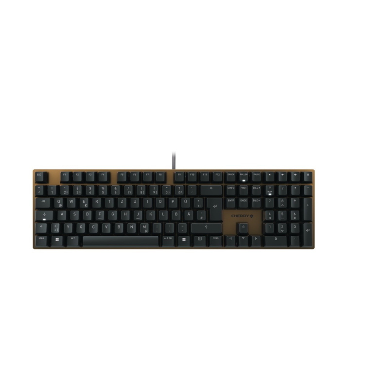 Cherry kc 200 mx tastiera usb qwertz tedesco nero, bronzo Cherry kc 200 mx tastiera usb qwertz tedesco nero, bronzo