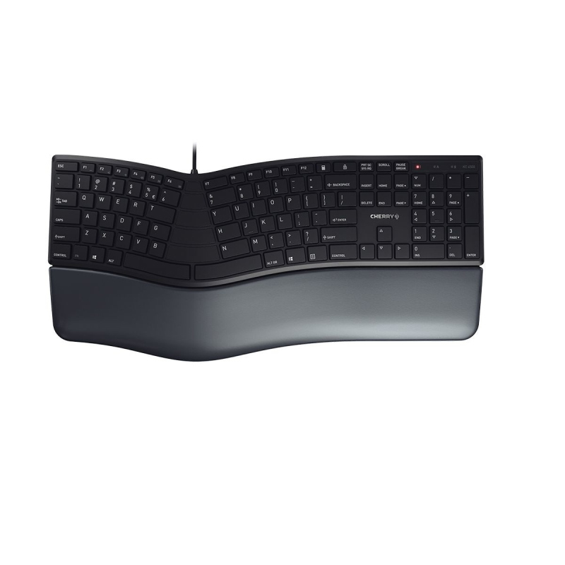 Cherry kc 4500 ergo tastiera usb qwerty inglese us nero Cherry kc 4500 ergo tastiera usb qwerty inglese us nero