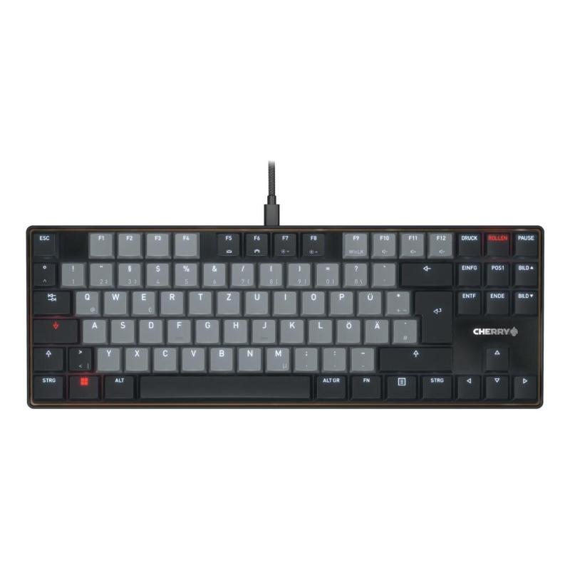 Cherry kc 500 mx lp tkl tastiera casa/ufficio usb qwertz tedesco nero, grigio Cherry kc 500 mx lp tkl tastiera casa/ufficio usb qwertz tedesco nero, grigio