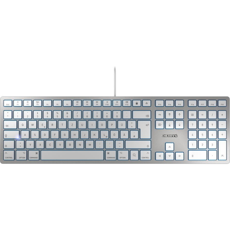 Cherry kc 6000 slim for mac tastiera ufficio usb qwerty inglese us argento Cherry kc 6000 slim for mac tastiera ufficio usb qwerty inglese us argento