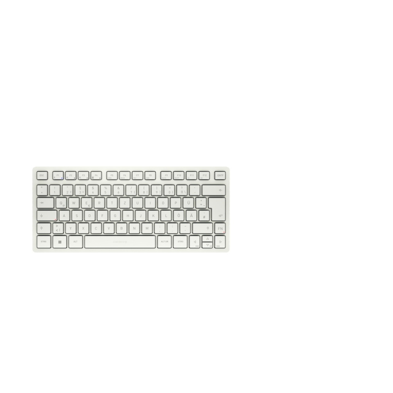 Cherry kw 7100 mini bt tastiera bluetooth qwertz tedesco bianco