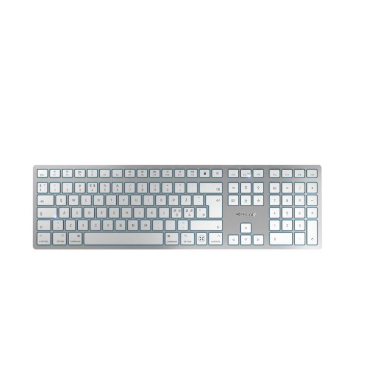 Cherry kw 9100 slim for mac tastiera universale usb + bluetooth qwerty inglese argento Cherry kw 9100 slim for mac tastiera universale usb + bluetooth qwerty inglese argento