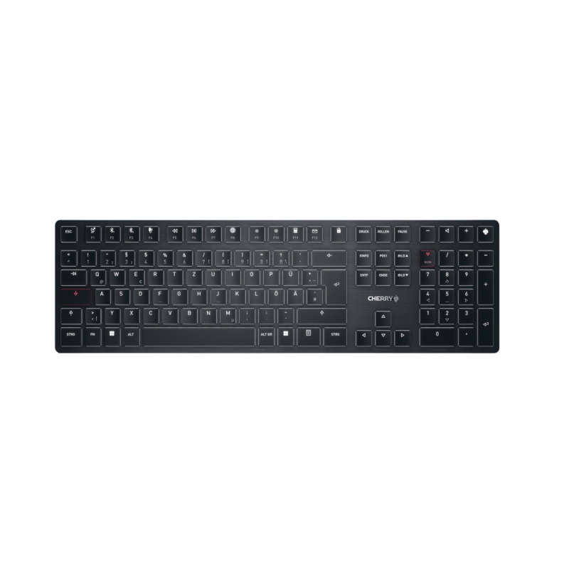 Cherry kw x ulp tastiera usb + rf wireless + bluetooth qwertz tedesco nero