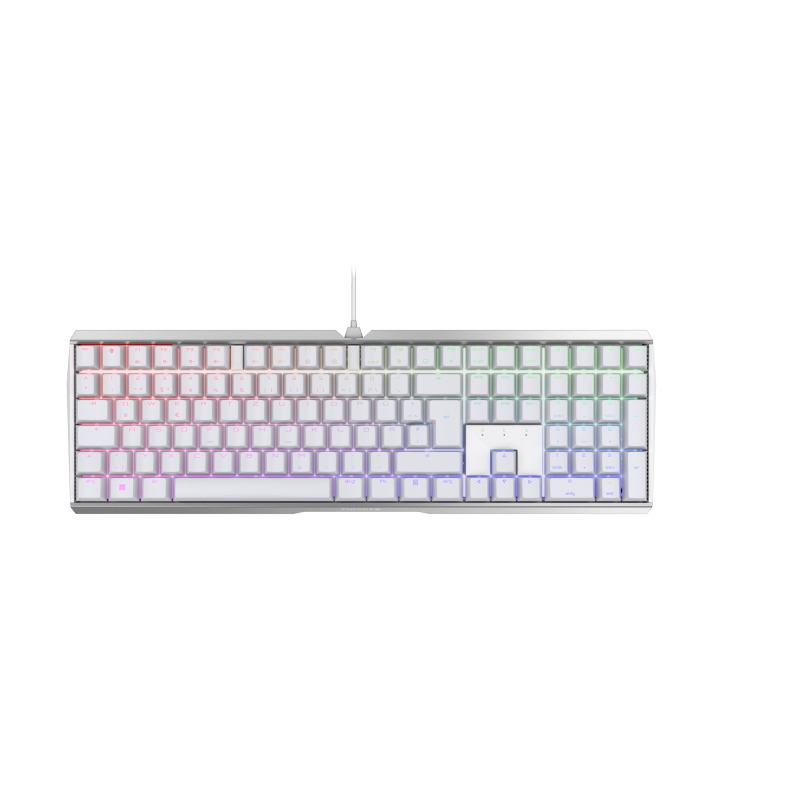 Cherry mx 3.0s rgb tastiera giocare usb qwertz tedesco bianco Cherry mx 3.0s rgb tastiera giocare usb qwertz tedesco bianco