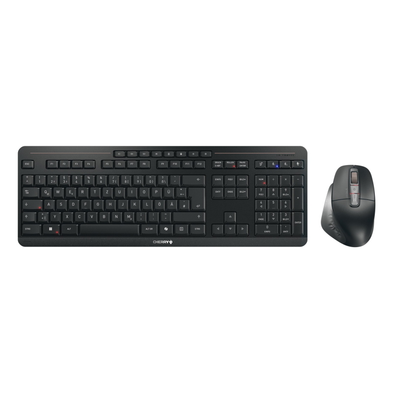 Cherry stream desktop ultimate tastiera mouse incluso casa/ufficio usb + rf wireless + bluetooth qwertz tedesco nero Cherry stream desktop ultimate tastiera mouse incluso casa/ufficio usb + rf wireless + bluetooth qwertz tedesco nero
