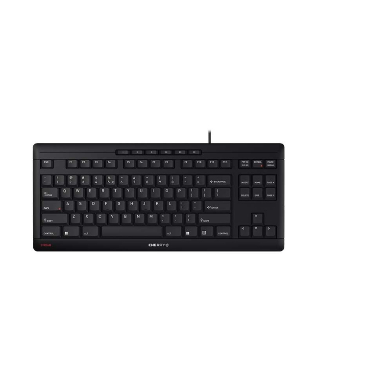 Cherry stream keyboard tkl tastiera universale usb qwerty inglese nero