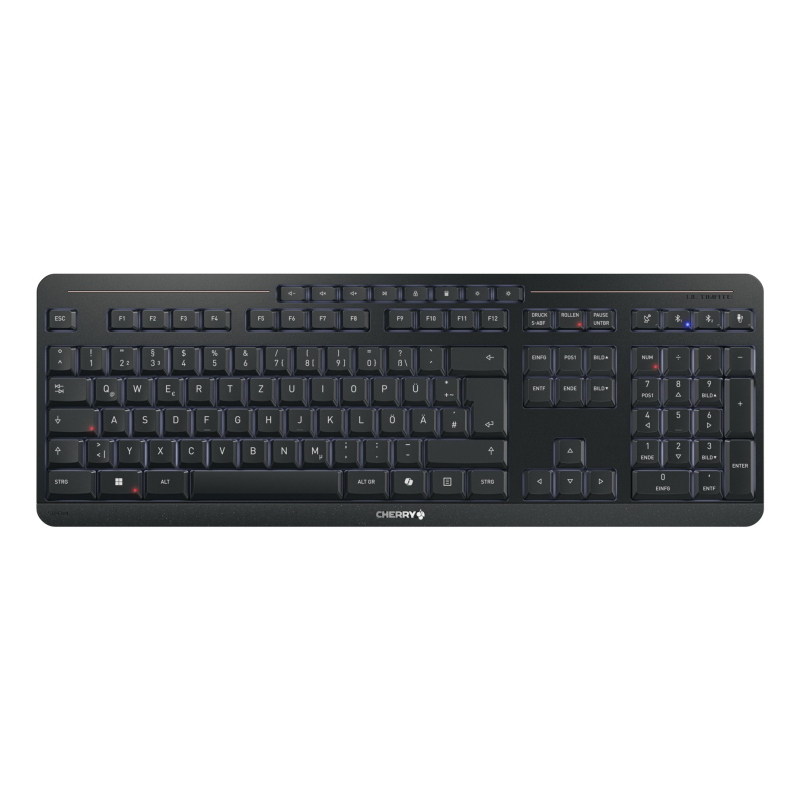 Cherry stream keyboard ultimate tastiera casa/ufficio usb + rf wireless + bluetooth qwertz tedesco nero Cherry stream keyboard ultimate tastiera casa/ufficio usb + rf wireless + bluetooth qwertz tedesco nero