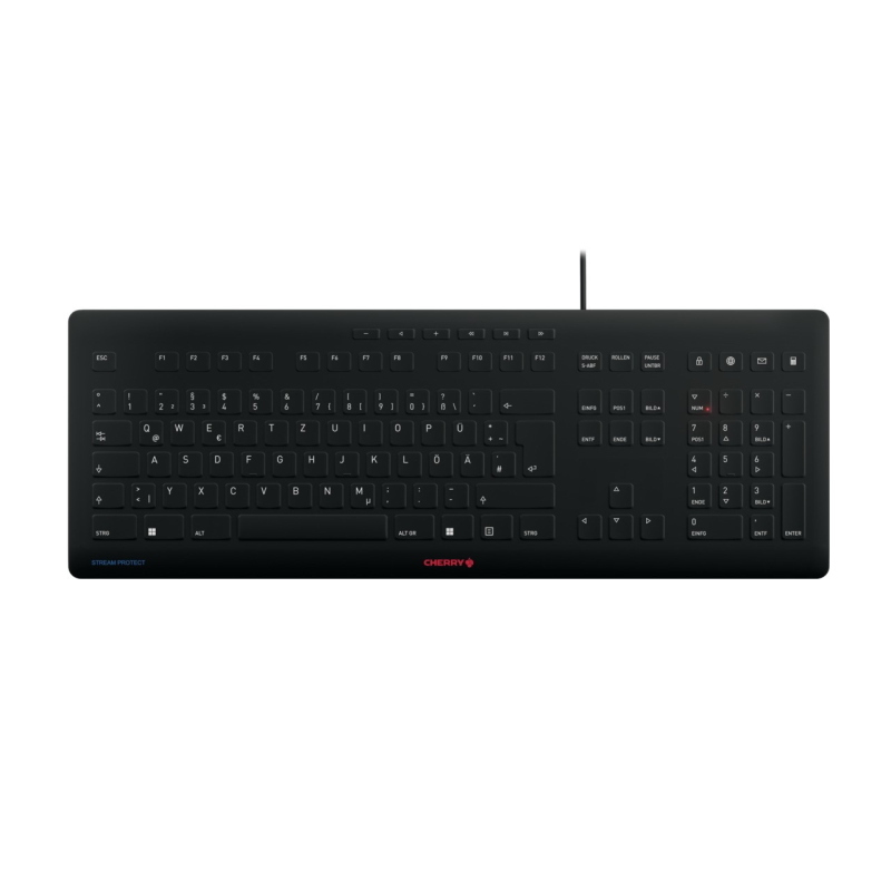 Cherry stream tastiera usb qwertz tedesco nero