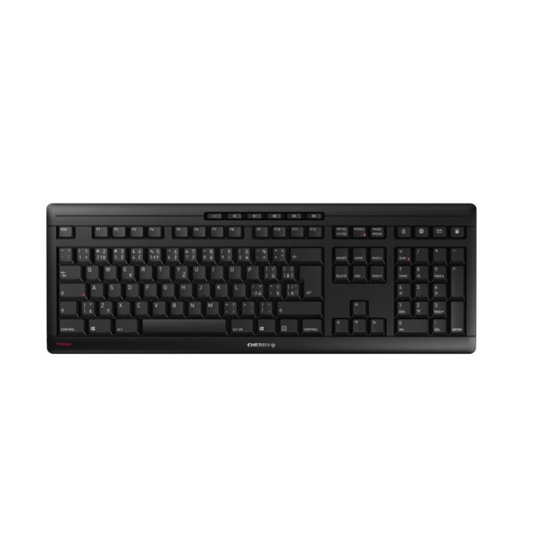Cherry stream wireless tastiera wireless a rf + usb qwertz ceco nero Cherry stream wireless tastiera wireless a rf + usb qwertz ceco nero