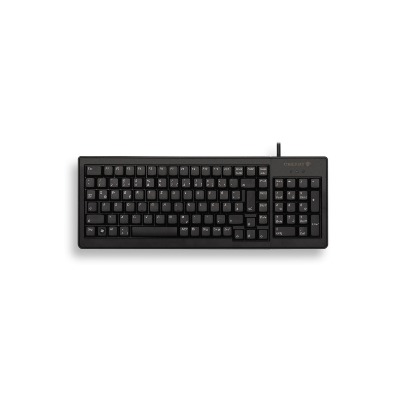 Cherry xs g84-5200 tastiera ufficio usb + ps/2 azerty francese nero