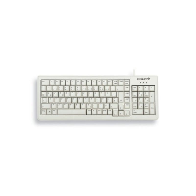 Cherry xs tastiera casa usb qwertz tedesco grigio