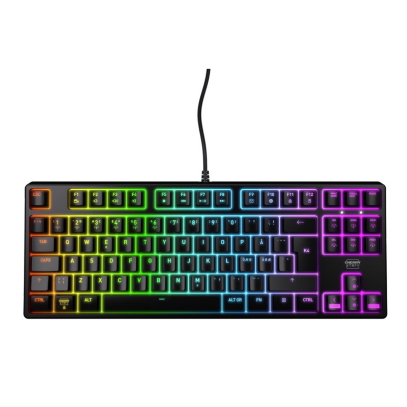 Cherry xtrfy k4v2 rgb tkl tastiera gaming usb qwerty portoghese nero Cherry xtrfy k4v2 rgb tkl tastiera gaming usb qwerty portoghese nero