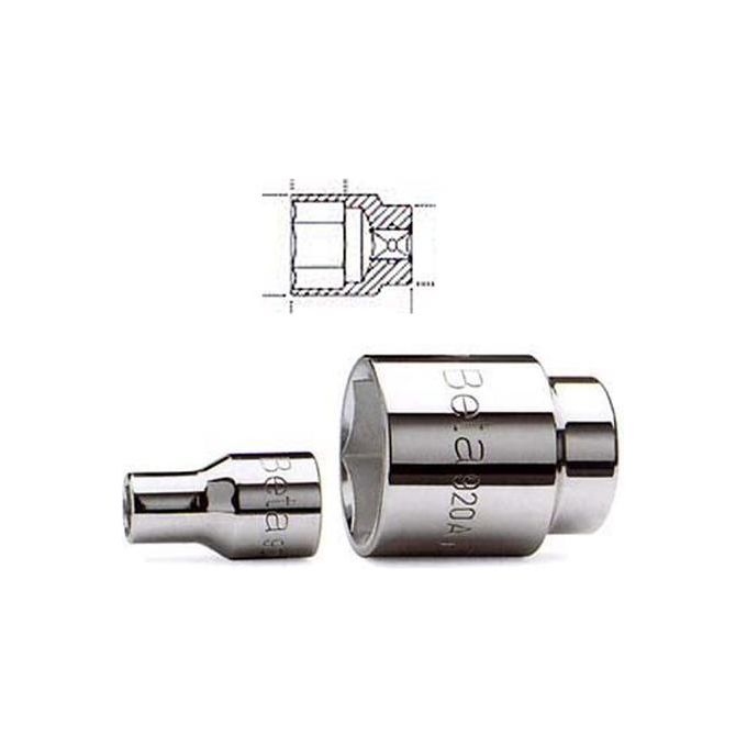 Chiave a bussola 1/2"F bocca esagonale (10mm) Cromo lucido 920A 009200010