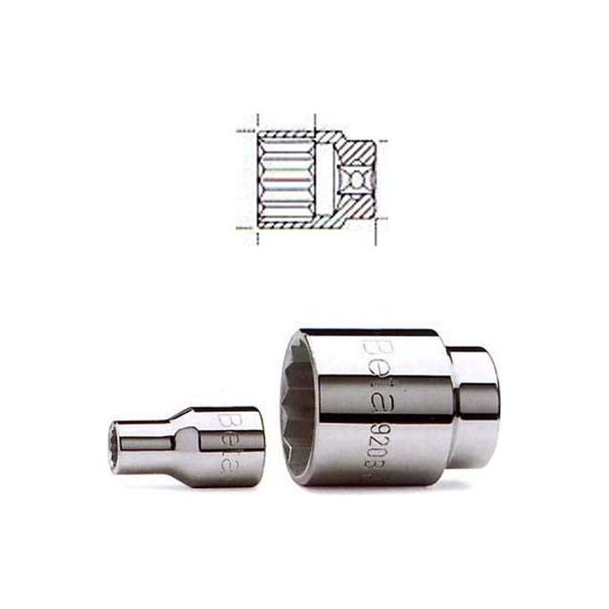 Chiave a bussola 1/2"F bocca poligonale (8mm) Cromo lucido 920B 009200108