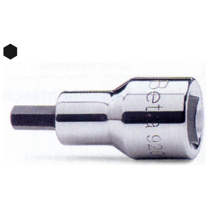 Chiave a bussola 1/2"F giravite maschio esagonale (12mm) Cromo lucido 920/PE 009200432