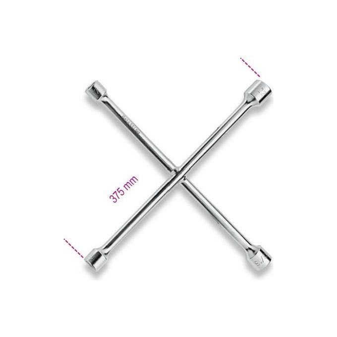 Chiave a croce pneumatici 979 (375mm) per dadi 17 mm, 19 mm, 22 mm, 1/2" F 009790001