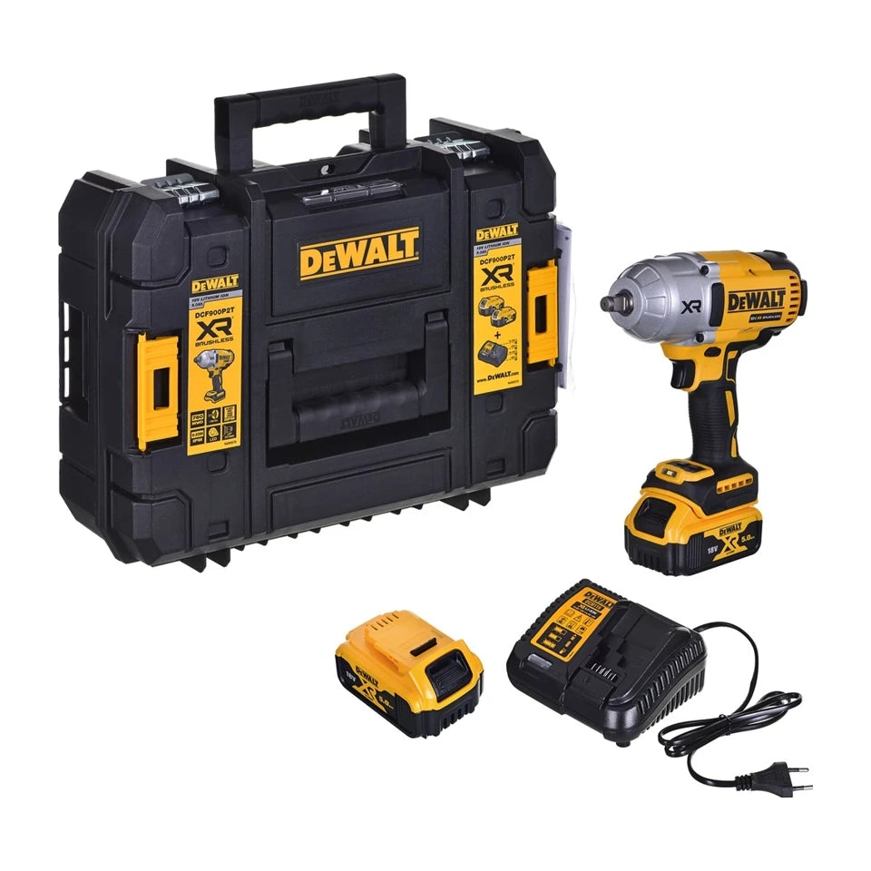 Chiave a percussione 1/2" 18V 2x5.0Ah DCF900P2T-QW DEWALT
